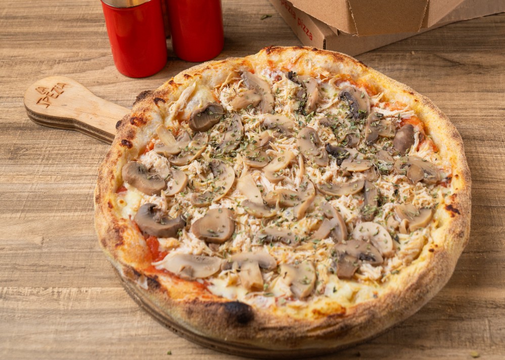 Pollo champiñones pequeña